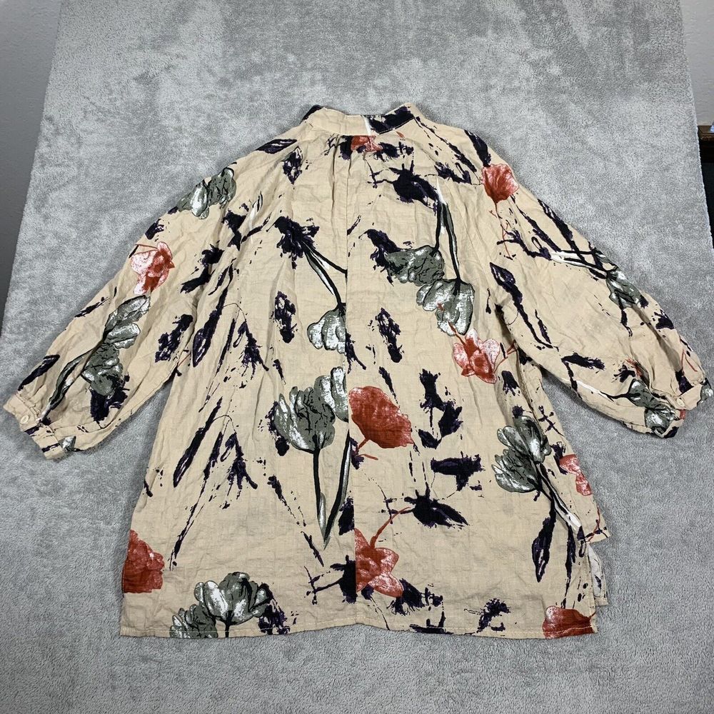 Zanzea Collection Floral Quarter Button Tunic Blouse Size XL Women’s - Picture 3 of 10